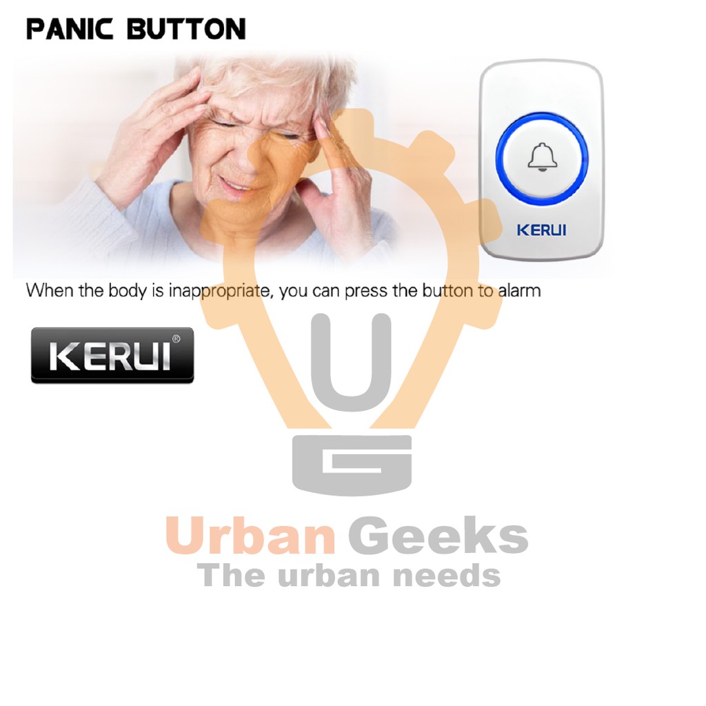 Emergency Panic Button for Alarm Sistem Kerui Marlboze Doorbell F51