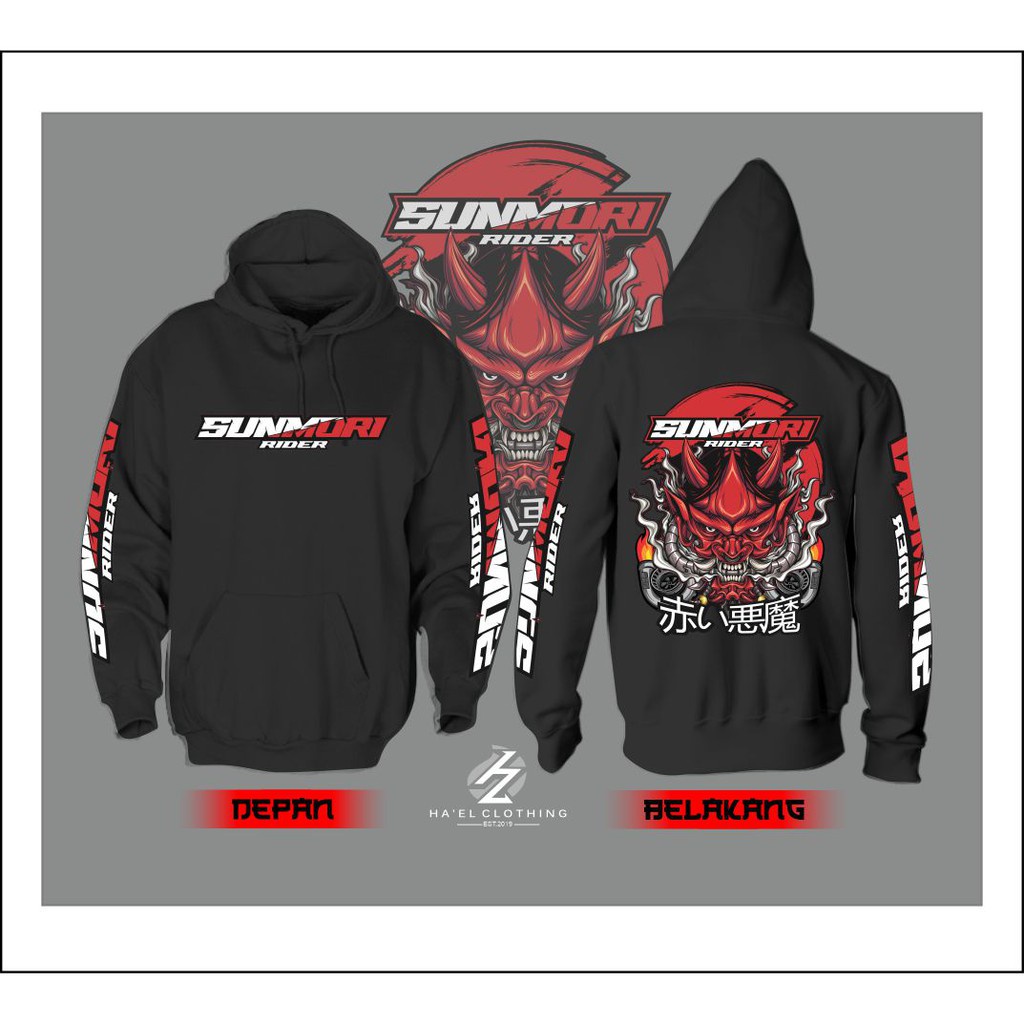 Jaket Sunmori Rider Jepang Hoodie BigSize XXL XXXL XXXXXXL(6XL)Jaket pria OverSIZE