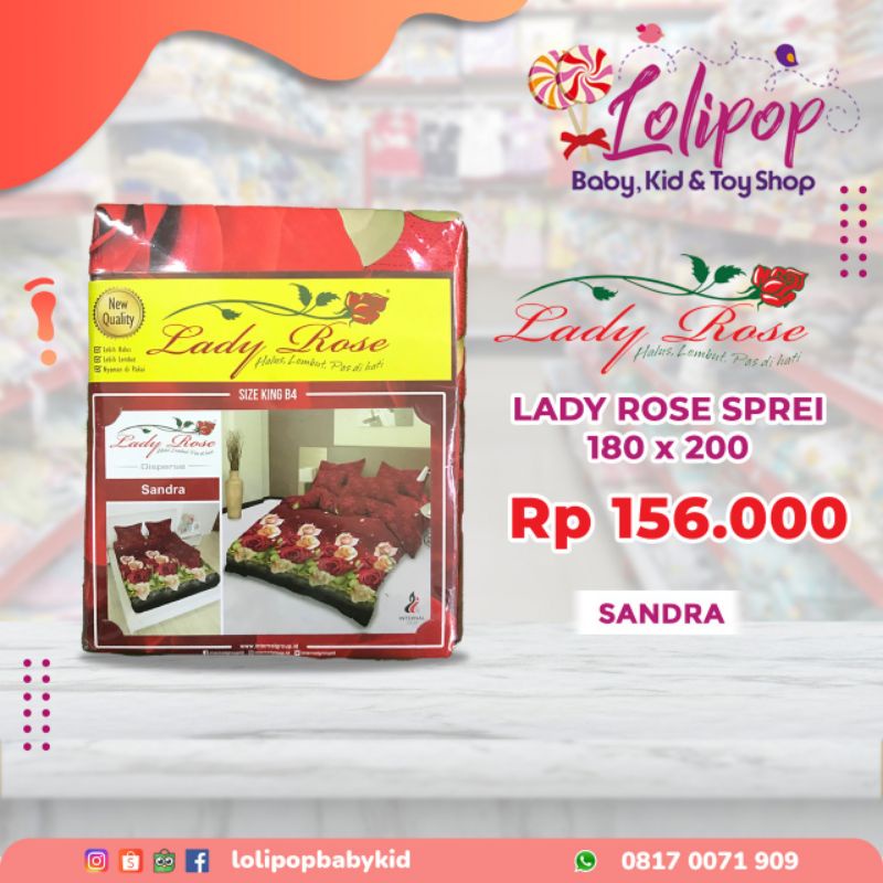 Lady Rose Sprei 180 x 200