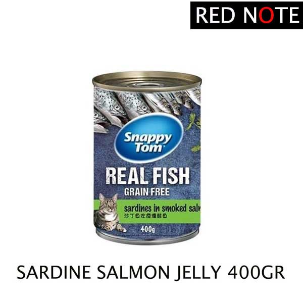 SNAPPY TOM 400gr Sardines In Smoked Salmon Jelly