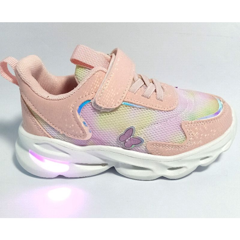 LED Terbaru Sepatu Anak Dans -Lila (Rose) (TK)-2