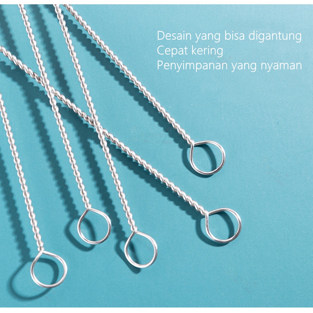 Sikat Pembersih Sedotan Stainless // Sikat Pembersih Sedotan Sikat Botol Bayi 10pcs // Straw Brush