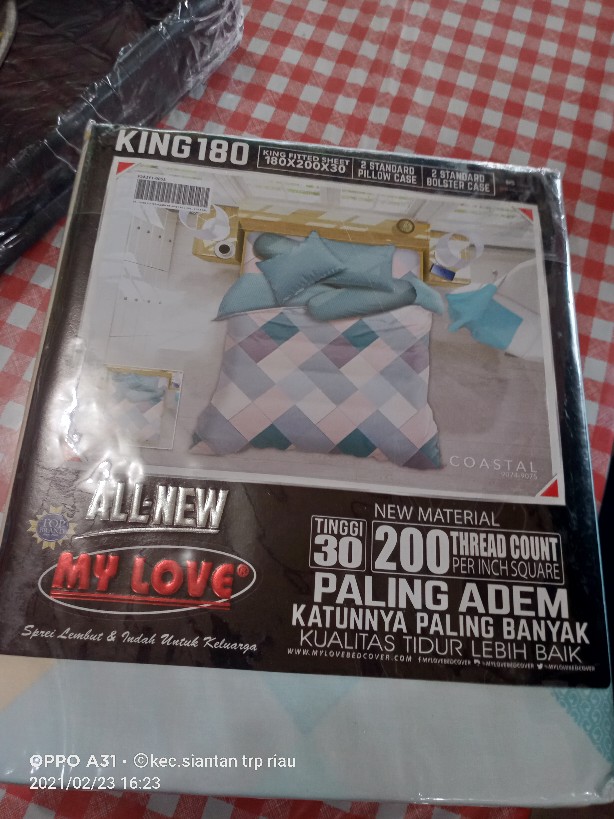 Sprei My Love 180x200cm 6kaki King Size Bed No 1 Terlaris Termurah Sprei Kain Katun Sprei Lembut