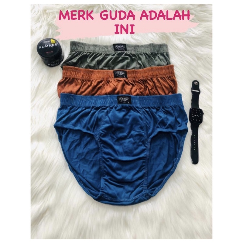 [3pcs] Grosir Celana Dalam Pria  AGREE Art.2 - 8886 CD BRIEF PRIA [Size M L XL XXL] Mens Underwear