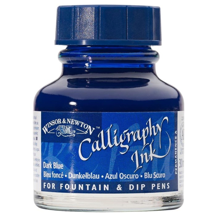 

DISKON- BISA COD Winsor & Newton Calligraphy Ink Dark Blue 30ml