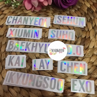  CUSTOM STICKER HOLOGRAM  KPOP LIGHTSTICK STIKER  CUTTING 