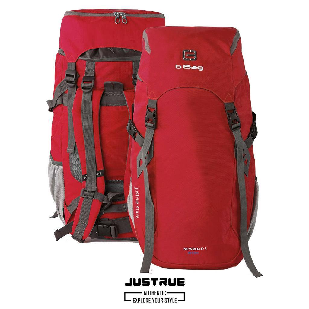 Justrue Tas Gunung 50L Ransel Carrier 50 Liter Backpack Hiking Merah 155