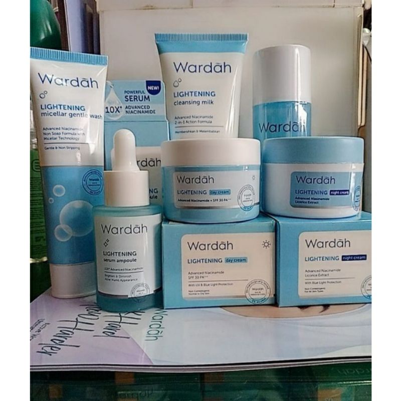 Paket Wardah lightening Lengkap 6 Produk