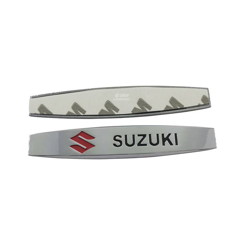 2 x Metal SUZUKI Logo Auto Car Side Decorative Emblem Badge DecalS Sticker for SUZUKI