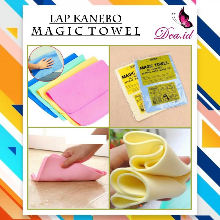 [DEASTORE] KAIN LAP CHAMOIS MAGIC TOWEL MOBIL / MOTOR - KAIN KANEBO SERAT SINTETIS HIGH QUALITY