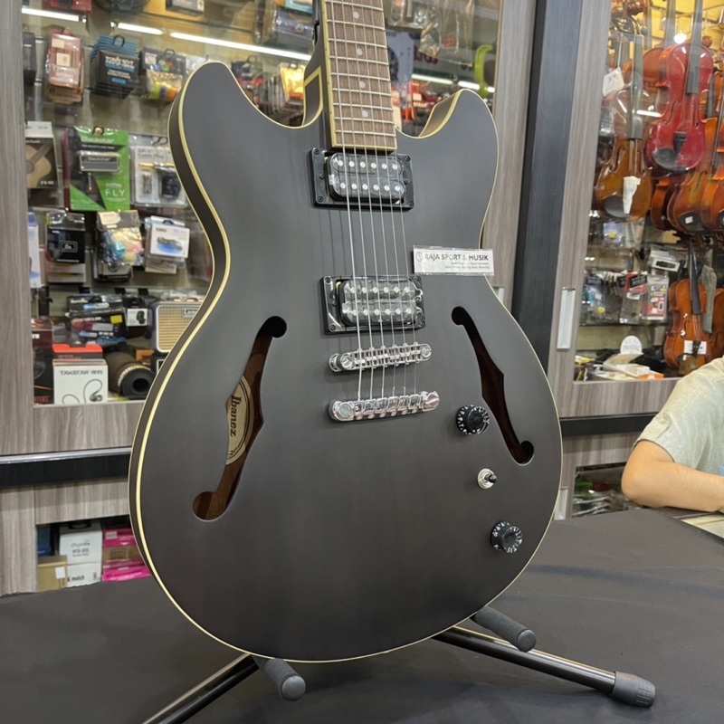 GITAR LISTRIK IBANEZ ARTCORE AS 53 - TKF - TRANSPARENT BLOCK FLAT HOLLOW BODY - ORIGINAL ELECTRIC GU
