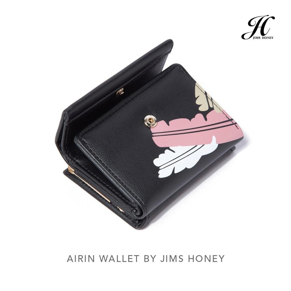 Jims Honey Airin Wallet Dompet Lipat Wanita Kecil Mini Import Korea Fashion Jimshoney JH