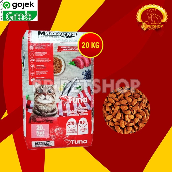 [GOSEND] Makanan Kucing Markotops 20 Kg Dry Food