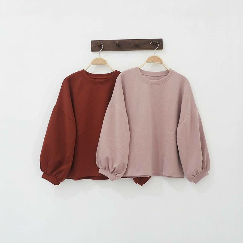  SWEATER  WANITA  ABEL OVERSIZE ATASAN WANITA  SWEATER  