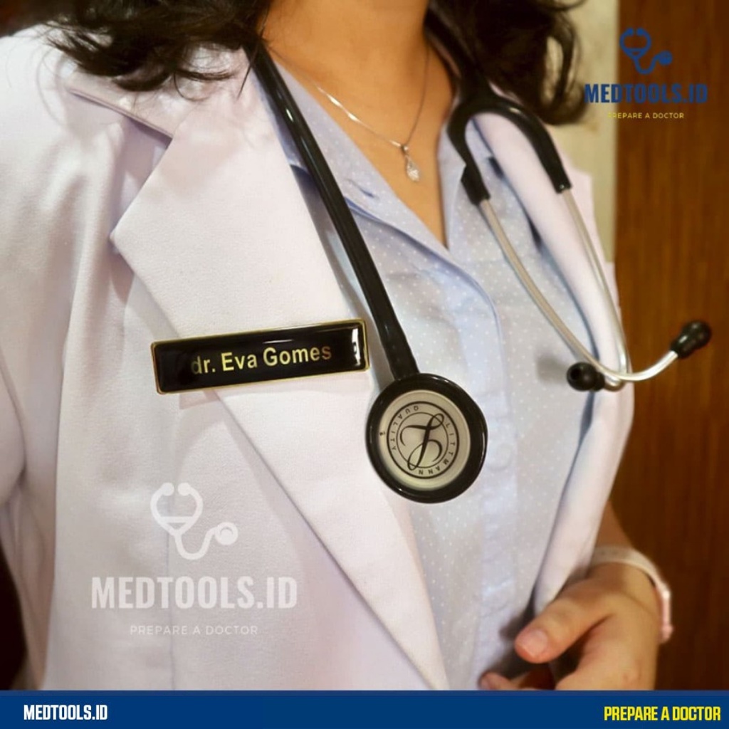 Nametag Kuningan Custom Koas / Dokter / Perawat [ Peniti & Magnet ]