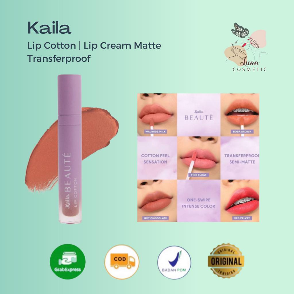 KAILA BEAUTE Lip Cotton | Lip Cream Matte Transferproof