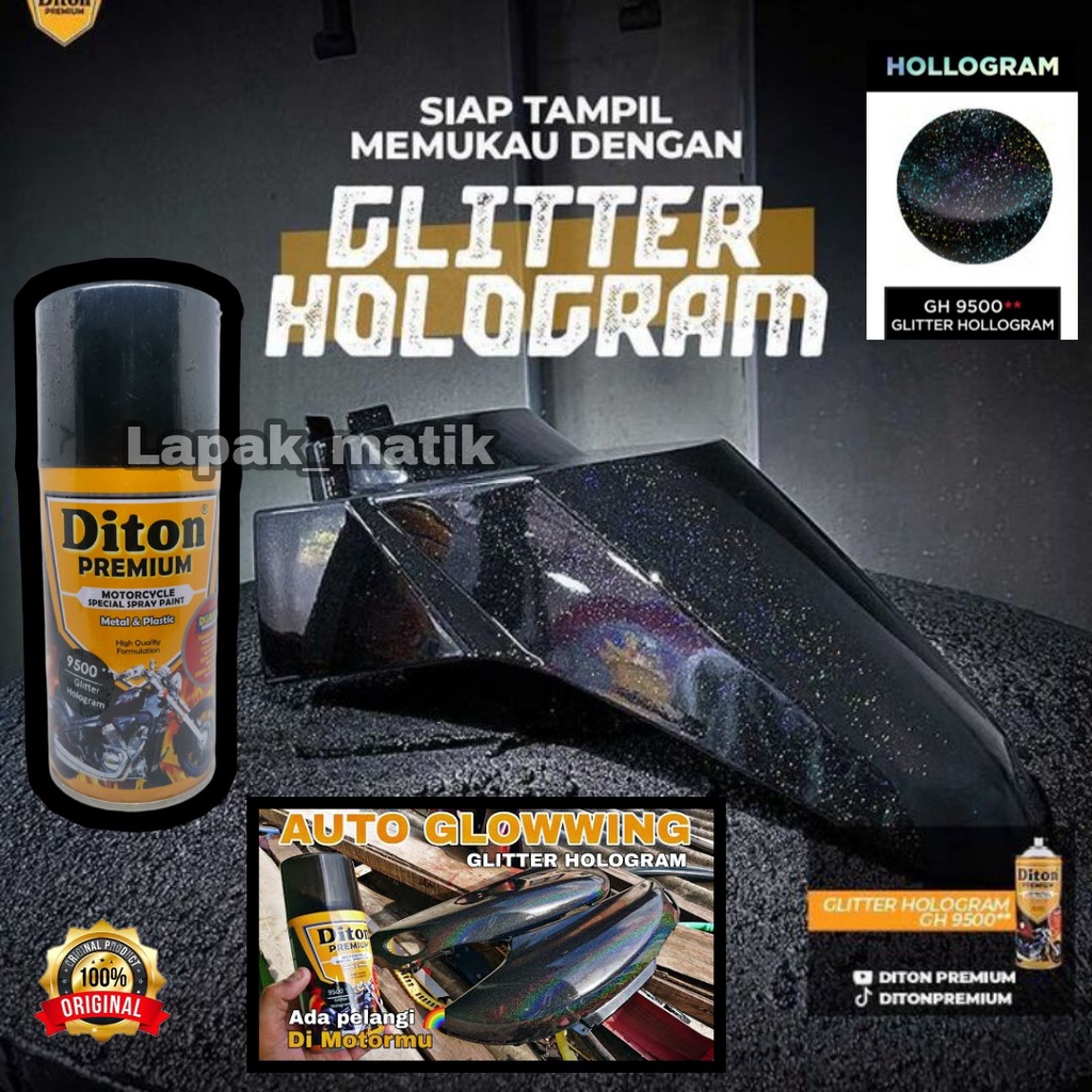 Pilok DITON PREMIUM HOLOGRAM GLITTER HOLLOGRAM GH9500 400mL