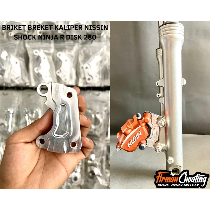 BRIKET BREKET KALIPER NISSIN RCB SHOCK NINJA (R DISC 280) (RR DISC 300)