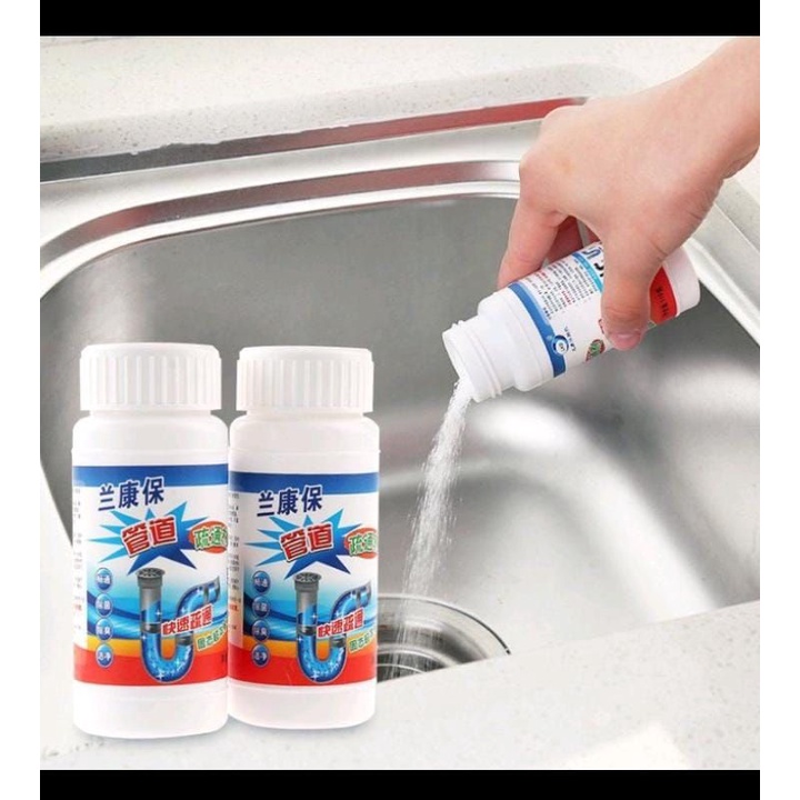 SERBUK AJAIB TOILET WC WASTAFEL ANTI MAMPET /OBAT PEMBERSIH PENGHANCUR SUMBATAN SALURAN AIR PIPA