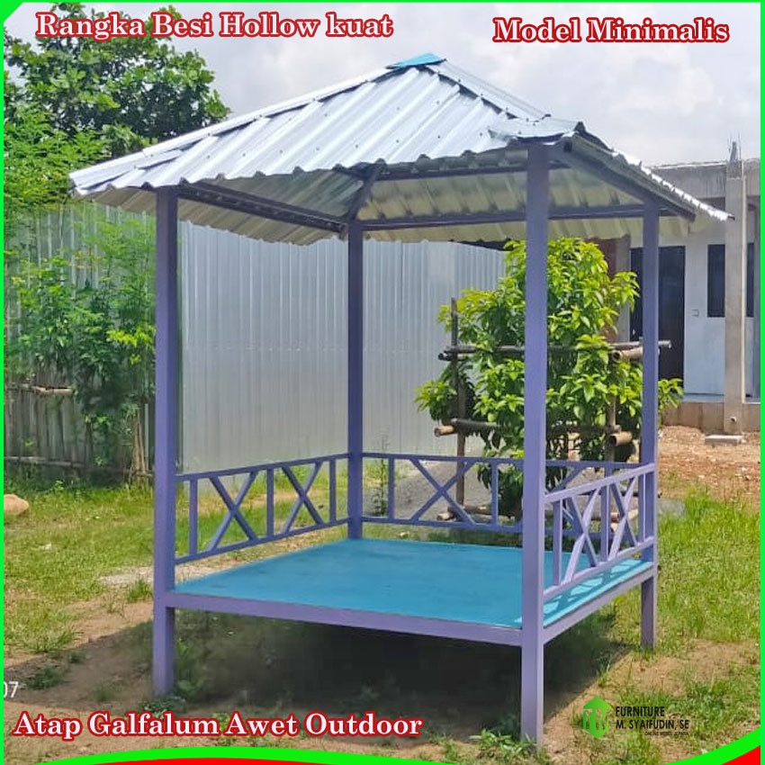 Gazebo Besi Minimalis Cat Duco