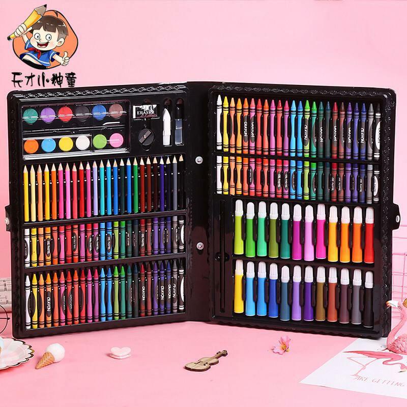 

Pensil warna 168 Pcs Super Mega Art Set / Alat lukis anak Ready stok