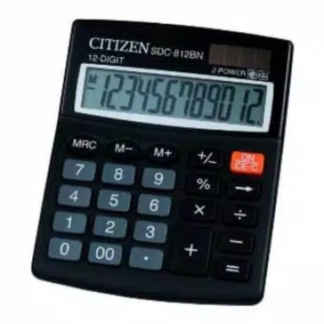 

Kalkulator Citizen Type CT812-BN - Calculator Citizen 12 Digit