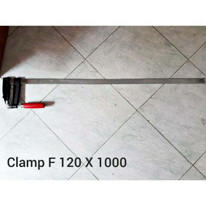 clamp kayu 1meter / clamp F 100cm x 12cm / klem 1m / catok F 1 meter