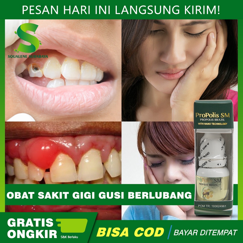 Obat Sakit Gigi Gusi Berlubang - Radang Gusi - Gigi Hitam - Gigi Keropos - Perontok Gigi Bolong - De