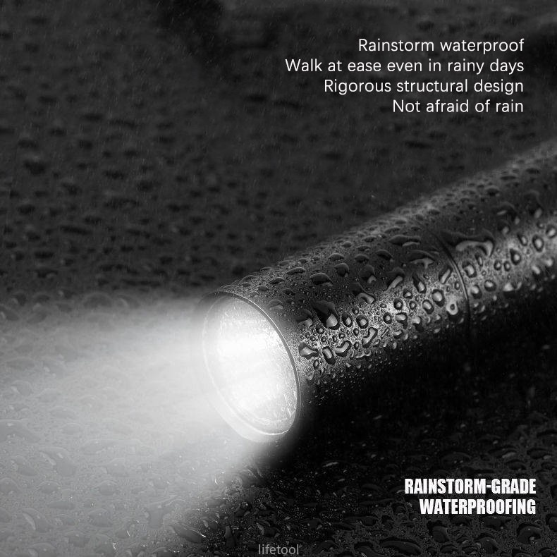 Lampu Senter Led Mini Portable Super Terang Jarak Jauh Flashlight Usb Rechargeable Untuk Outdoor COD