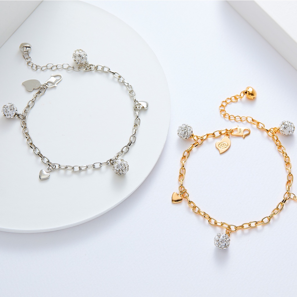 Allure 208B Gelang Titanium Wanita Bangle Bracelet Terbaru Anti Karat Dan Keroncong Lilit Asli Silver Terbaru Tdk Luntur Selamanya Lapis Emas Original Pria Ori Import