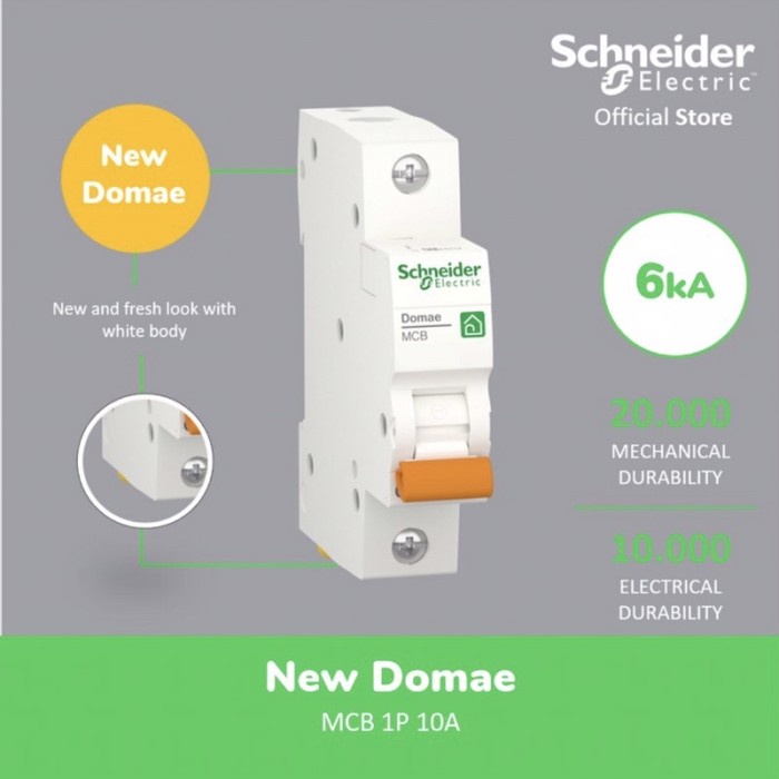 Distributor MCB Schneider 10A New Domae MCB Sneider 10A MCB Schneider 10 amper Promo