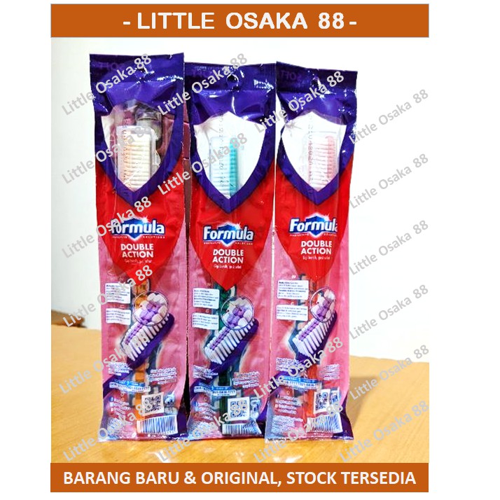 Sikat Gigi Formula Double Action Soft Toothbrush