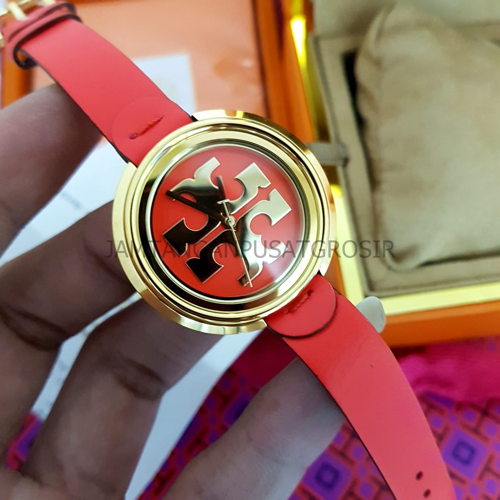 termurah Tory Burch TBW 6202 Ori Bm baterai, Strap Leather, 36mm premium