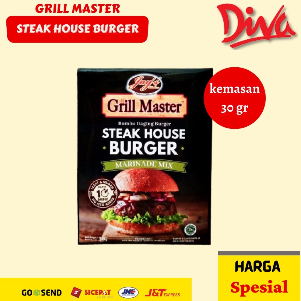 

[30gr] Jays Grill Steak Burger - bumbu rendaman