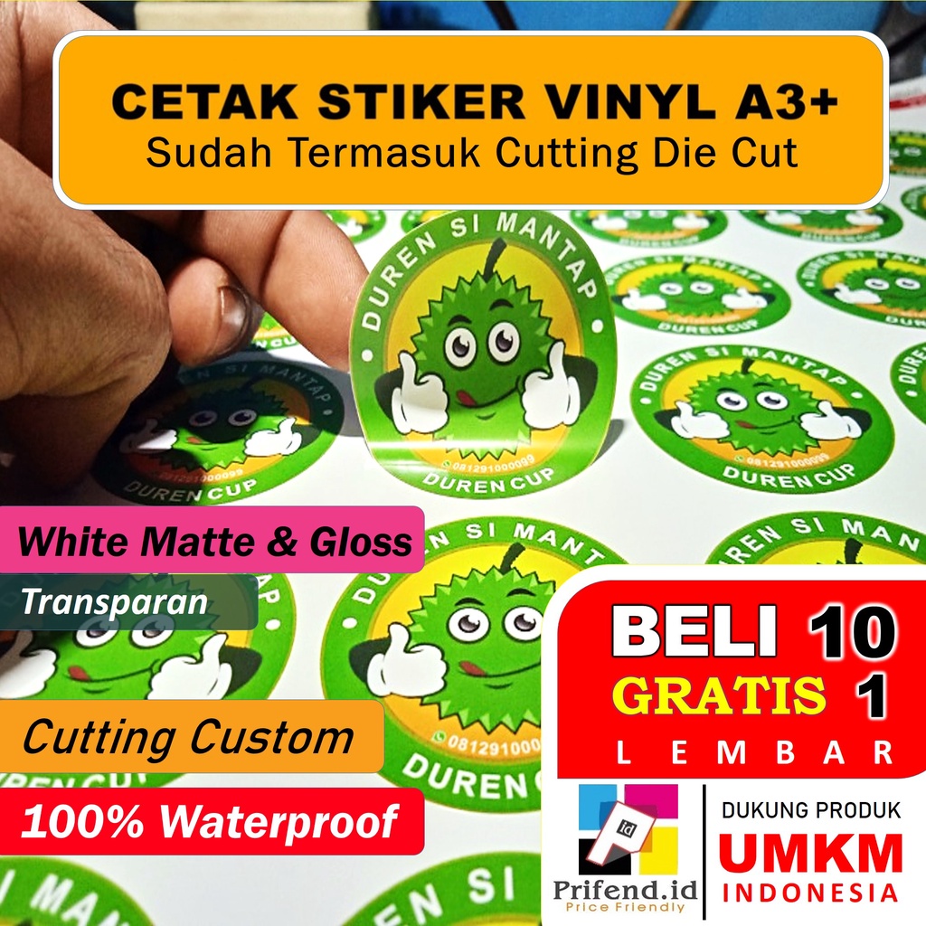 

Cetak Stiker Vinyl / Cetak Stiker Label Kemasan / Label Usaha Makanan / Cetak Label Minuman