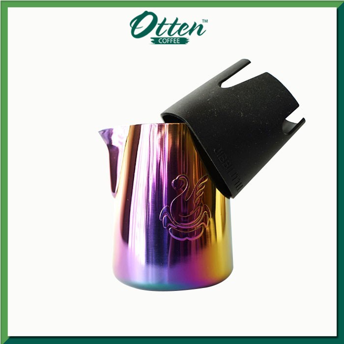 Jibbi Jug - Warrior Magneto 420ml (Rainbow Shiny + Silicone Black)