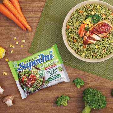 Supermi Nutrimi / Mie Instan Brokoli Kaldu Jamur Steak Ayam / MIe Sehat