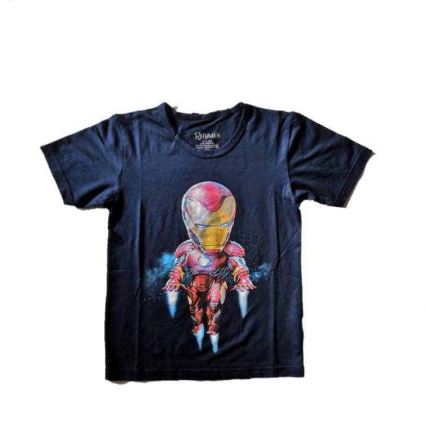 Baju Kaos Anak Cowok Iron Man Chibi Tshirt Import Rhymes