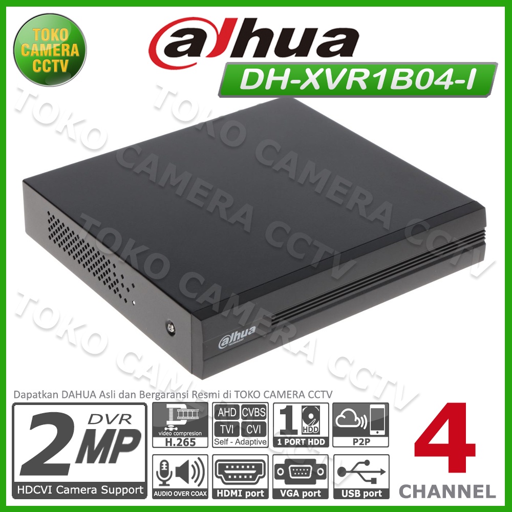 DVR RECORDER CCTV DAHUA 4 CHANNEL CCTV DAHUA 4CH 2MP