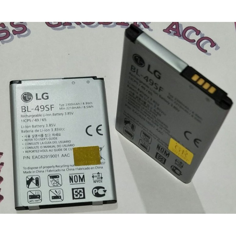 Battery Batre Baterai LG G4 BEAT Mini G4C G4S H735T H525N‎ BL-‎49SF BL49SF