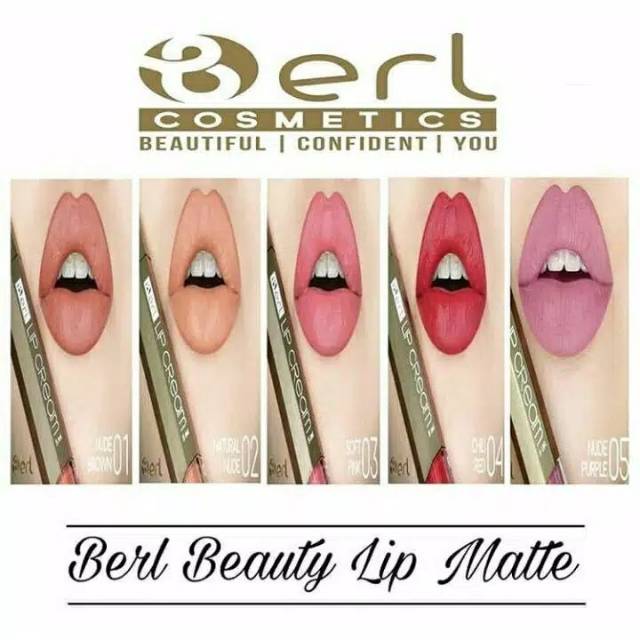 (Bisa cod)B erl cosmetics/berl cosmetic/lip matte cream original berl/berl