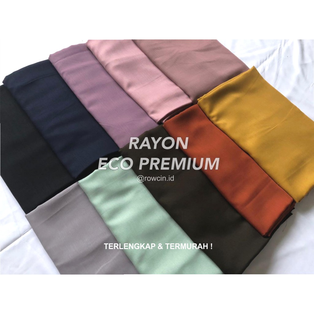 KAIN RAYON POLOS PREMIUM TERLENGKAP BAHAN ORGANIK LEMBUT LANGSUNG DARI PABRIK