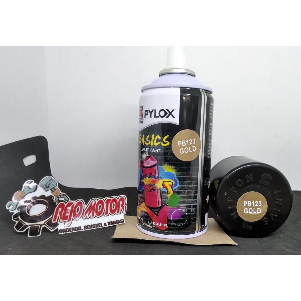 

Pylox Pilox Basic Atau Cat Semprot Nipon Paint Pilok PB 123 Gold Original Nippon Paint