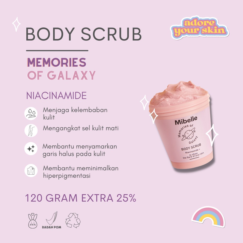 MIBELLE BODY SCRUB ALPHA ARBUTIN 120GR