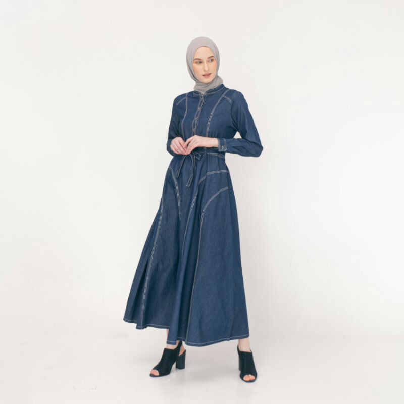 Florin - Gamis Denim casual model A line