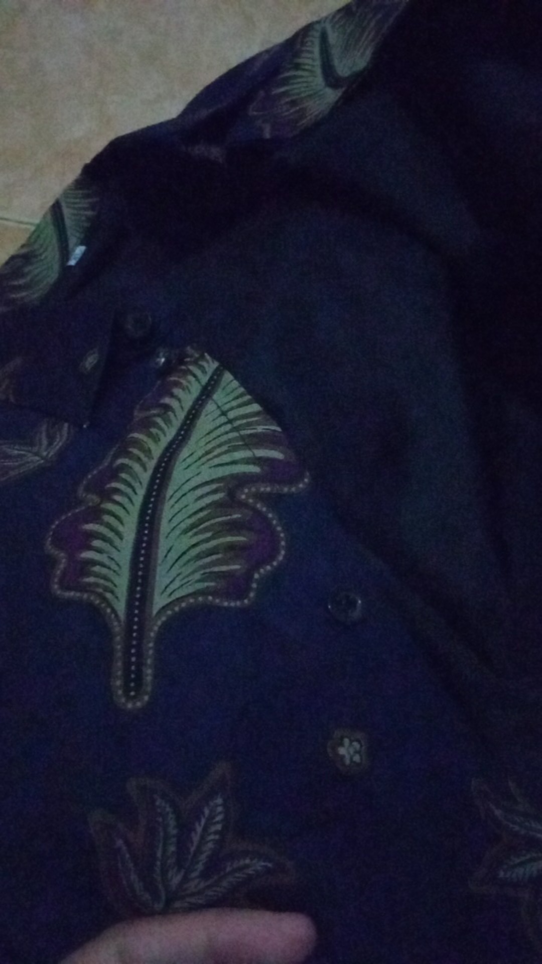 Wulu Biru Kemeja Batik Pria Full Furing Bahan Katun Halus Primisima