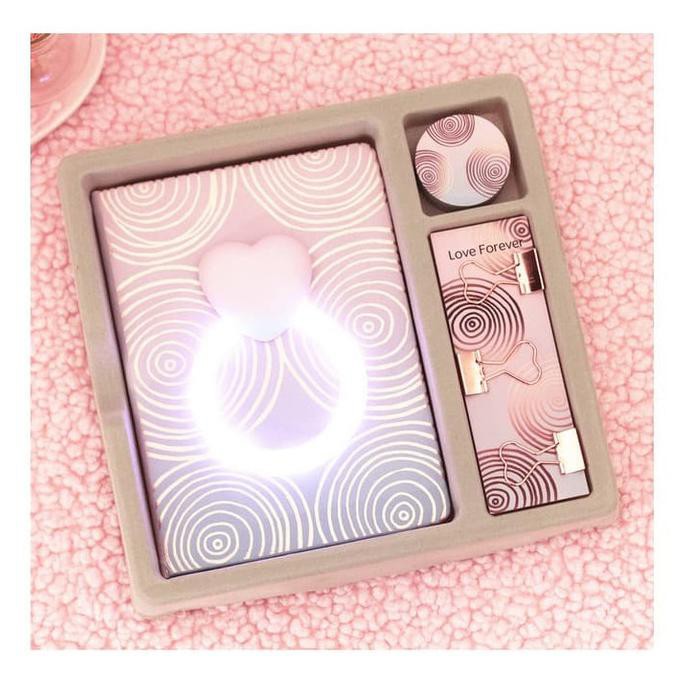 

Notebook buku tulis agenda diary Lampu heart NB06