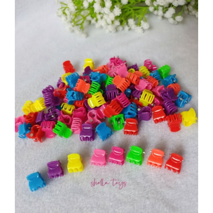 JEPIT RAMBUT MINI JEPIT PONI JEPIT KUTU isi 100pcs dan 60pcs 1pak