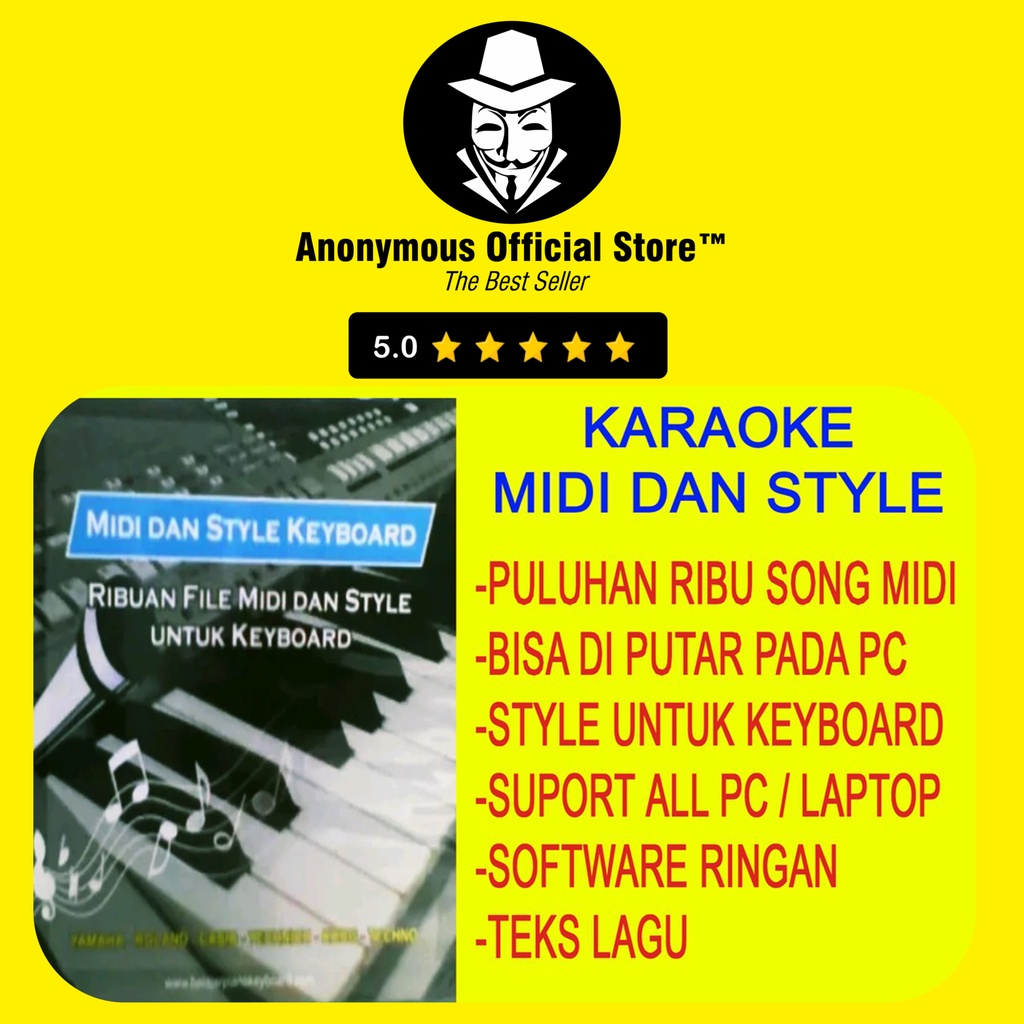 KOLEKSI 30000 KARAOKE MIDI SONG STYLE YAMAHA CASIO CORG ROLAND PREMIUM KUMPULAN LAGU PC LAPTOP KEYBO