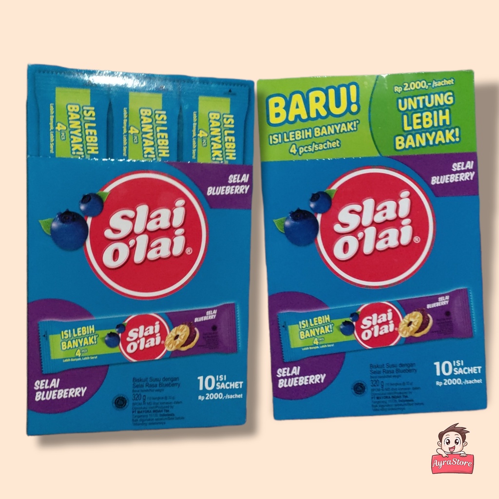 

Slai o'lai BARU!! isi lebih banyak 4pcs/sachet